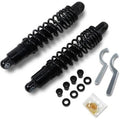 Black 12" Premium Ride-Height Adjustable Shocks for Harley Sportster 86-03