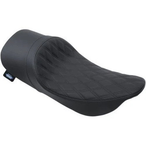Drag Diamond Stitch Forward Position Low-Profile Solo Seat for 97-07 Road King