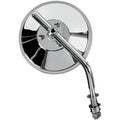 Drag Specialties 4" Round Chrome Mirror for Harley (Sold Each)