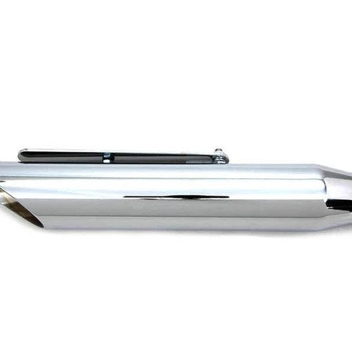 V-Twin 30-147 Chrome Baloney Slice Slip on Muffler