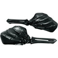 Kuryakyn 1758 Black Skeleton Hand Pair of Mirrors for all Harley Models 65-23