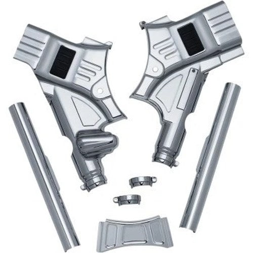 Kuryakyn 6955 Chrome Neck Covers for Harley Touring 14-16