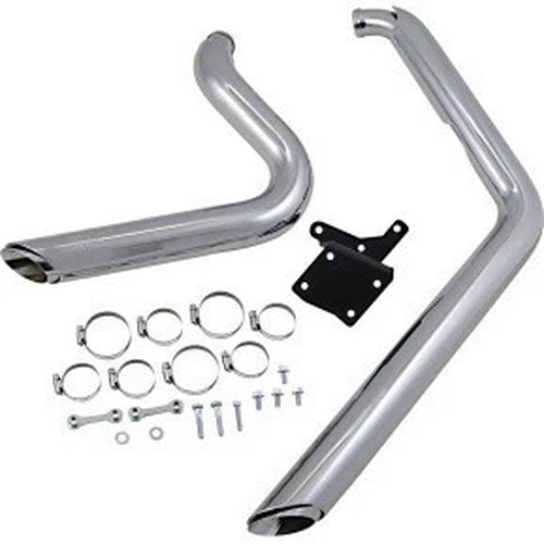 Vance & Hines 17213 Chrome Shortshots Staggered for Harley Dyna 91-05