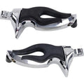Kuryakyn 4416 Chrome Flamin' Flamed Foot Pegs with Harley Male Mount Adapter