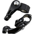 Kuryakyn 7574 Black Short Tour-Tech Adjustable Cruise Footpeg Mounts for 1-1/4"