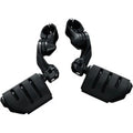 Kuryakyn 7583 Black Tour Tech Short Offset Trident Dually Pegs w/ 1-1/4" Clamps
