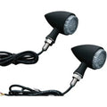 Kuryakyn 2509 Black Multi Function Red Rear LED Torpedo Lights Turn Signals