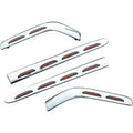 Kuryakyn 3202 Chrome Red LED Lighted Saddlebag Accents for Honda GL1800 01-10
