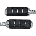 Kuryakyn 7590 Chrome Small Passenger Trident Iso Foot Pegs w/ Harley Male Mount