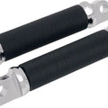 Drag Specialties 1620-0377 Chrome Knurled Foot Pegs for Harley Male Mount