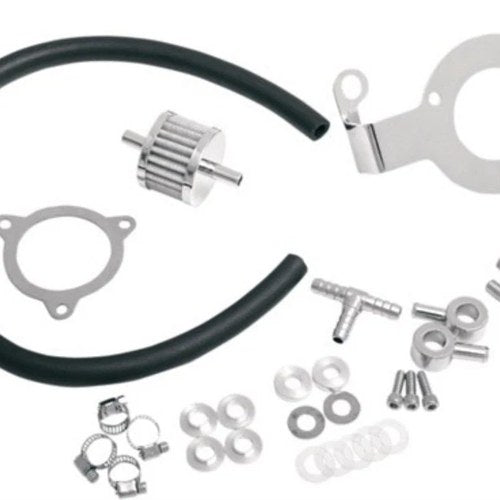 Drag Specialties 1013-0036 Chrome Crankcase Breather Support Bracket Kit