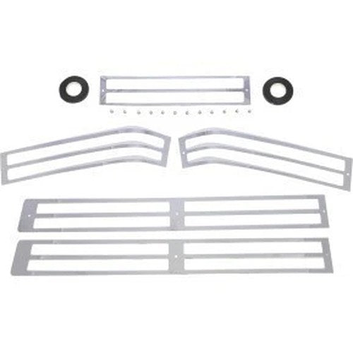 Parts Unlimited DS-719706 Chrome Saddlebag Lens Grille Set for 88-00 GL1500