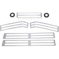 Parts Unlimited DS-719706 Chrome Saddlebag Lens Grille Set for 88-00 GL1500