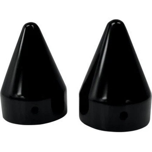 LA Choppers LA-7811-00B Black Spike Axle Cap Set