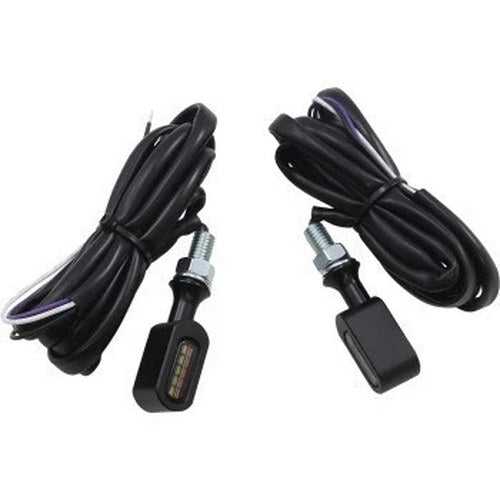 Drag Specialties 2040-2777 Matte Black Smoke Universal LED Marker Lights