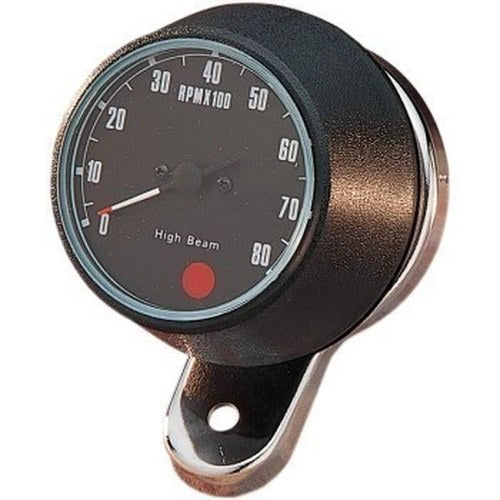 Drag Specialties DS-243941 Black 8000 Rpm Tachometer