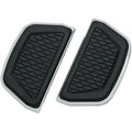 Kuryakyn 5902 Chrome Hex Passenger Floorboard Board Inserts for Harley D-Board