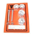 V-Twin 44-0636 Chrome Rear Axle Adjuster and Nut Kit for Softail 93-99