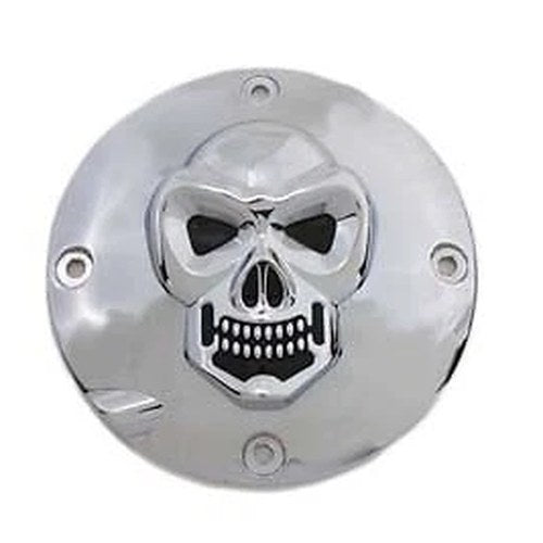 V-Twin Mfg. 42-0678 Chrome Skull Clutch Derby Cover for 94-03 Sportster