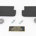 V-Twin 48-0822 Battery Caution Tag & Terminal Kit Brass
