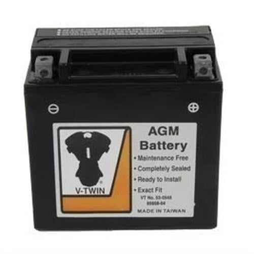 V-Twin 53-0548 12 Volt Dry Charged Replacement Battery