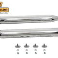 V-Twin 30-4051 Wyatt Gatling Muffler Set with Black Shooter Style End Tips