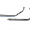 V-Twin 30-3010 Wyatt Gatling Exhaust Drag Pipe Set Slash Cut Ends