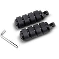 Drag Specialties 1603-0352 Black Softride Iso Style Harley Male Mount Foot Pegs