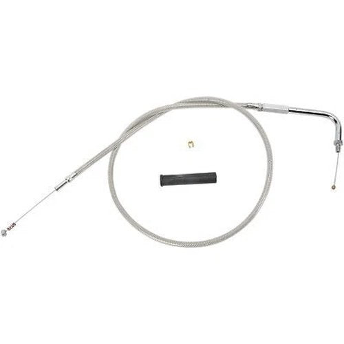 Drag Specialties 22" Stainless Braided Idle Cable 90-95 Harley Big Twin
