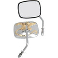 Drag Specialties 0640-0476 Chrome & Gold Live to Ride Eagle Mirrors