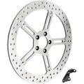 Arlen Ness 15" Big Brake Front Left Floating Rotor for Softail 15-17 06-17 Dyna