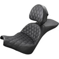 Saddlemen Black Explorer Seat Lattice Stitch w/ Backrest 18-20 Fxbb Street Bob