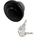 Drag Specialties 0703-0815 Black Right Hand Vented Screw-In Locking Gas Cap