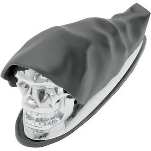 Drag Specialties 1405-0158 Chrome Grim Reaper Front Fender Ornament for Harley
