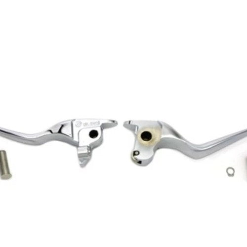 V-Twin 26-0765 Chrome Clutch & Brake Lever Set - 14-16 Touring Hydraulic Clutch