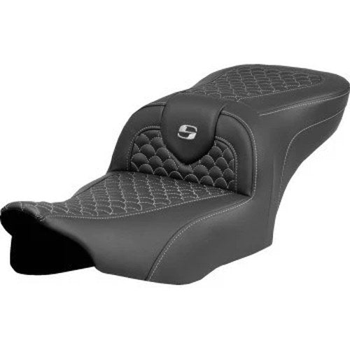 Saddlemen 823-07-20805 RoadSofa Seat Silver Dragon Scale Stitch for 23-24