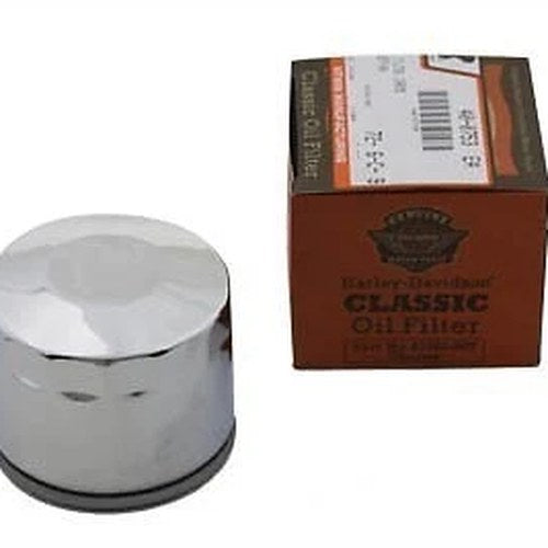 V-Twin 40-0753 Chrome Spin On Oil Filter for 79-83 Sportster