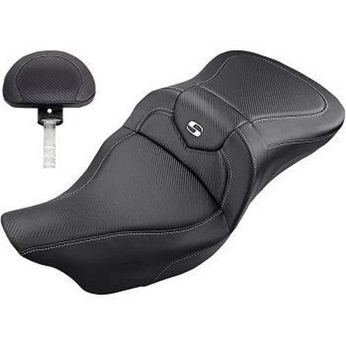 Saddlemen 808-07B-185BR Road Sofa CF Standard Seat w/ Backrest for Touring 08-23