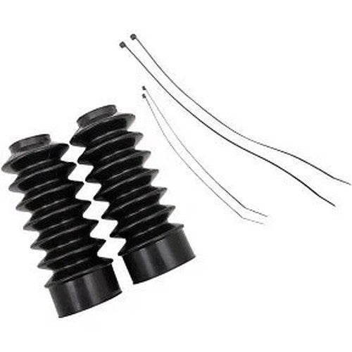 Drag Specialties 0406-0095 Black Fork Boots for 39mm x 7" Long