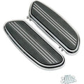 Drag Specialties Chrome Driver Floorboards for Harley Touring & Flst