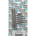 Drag Specialties 2401-0771 Chrome Knurled Primary Cover Bolt Set - 07-16 Touring