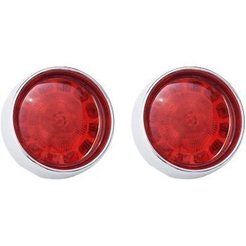 Custom Dynamics Chrome 1156 ProBeam Bullet Bezel Rear LED Turn Signal Inserts