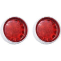 Custom Dynamics Chrome 1156 ProBeam Bullet Bezel Rear LED Turn Signal Inserts