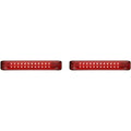 Custom Dynamics Black Red LED Sequential Low-Profile Bagz Saddlebag Lights