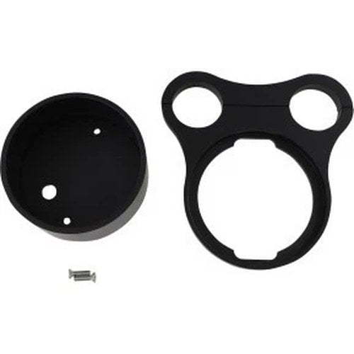 Drag Specialties 2210-0562 Tee-Bar Gauge Mounts- Gloss Black - For OEM Gauge