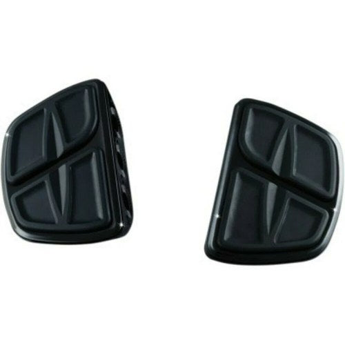 Kuryakyn 7613 Gloss Black Kinetic Floorboards Mini Boards without Adapter