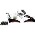 Custom Dynamics Black Red Sequential Tour Pak Seat Back Rest LED Lights for Cvo