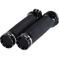 Khrome Werks 500200 Black Tracer Custom Contour Hand Grips for Harley Cable Op