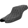 Saddlemen 807-11-17506 Step-Up Seat White Lattice for 04-22 3.3 & 2.1 Gallon