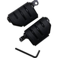 Kuryakyn 7562 Black Iso Trident Dually Foot Pegs for Male Mount Harley Use